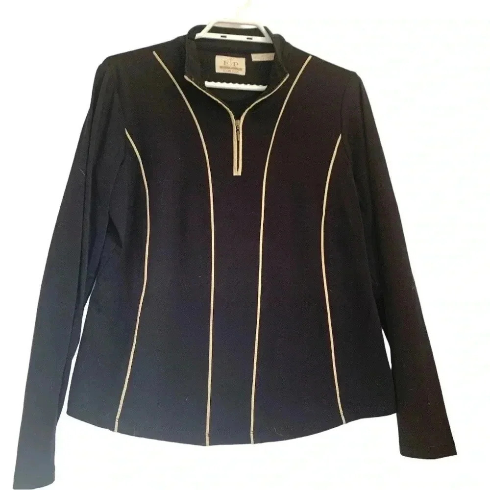 EP Pro, ladies golf shirt, long sleeves, 1/3 zip in front EUC size medium.